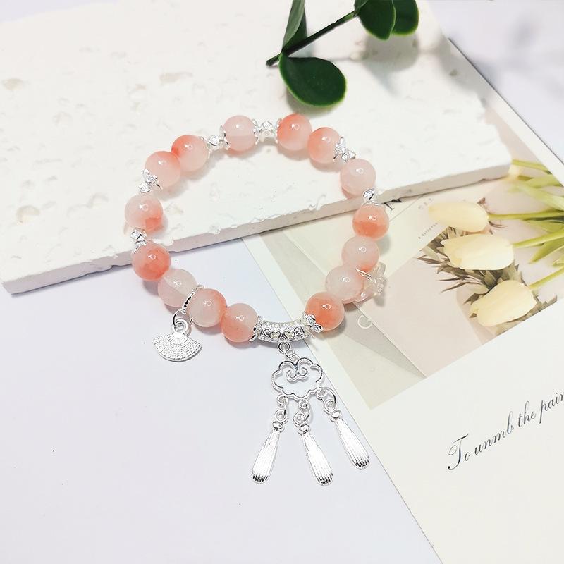 Браслет с кисточками Lucky Cloud Gradient Tassel Beaded – Элегантные летние женские украшения в китайском стиле