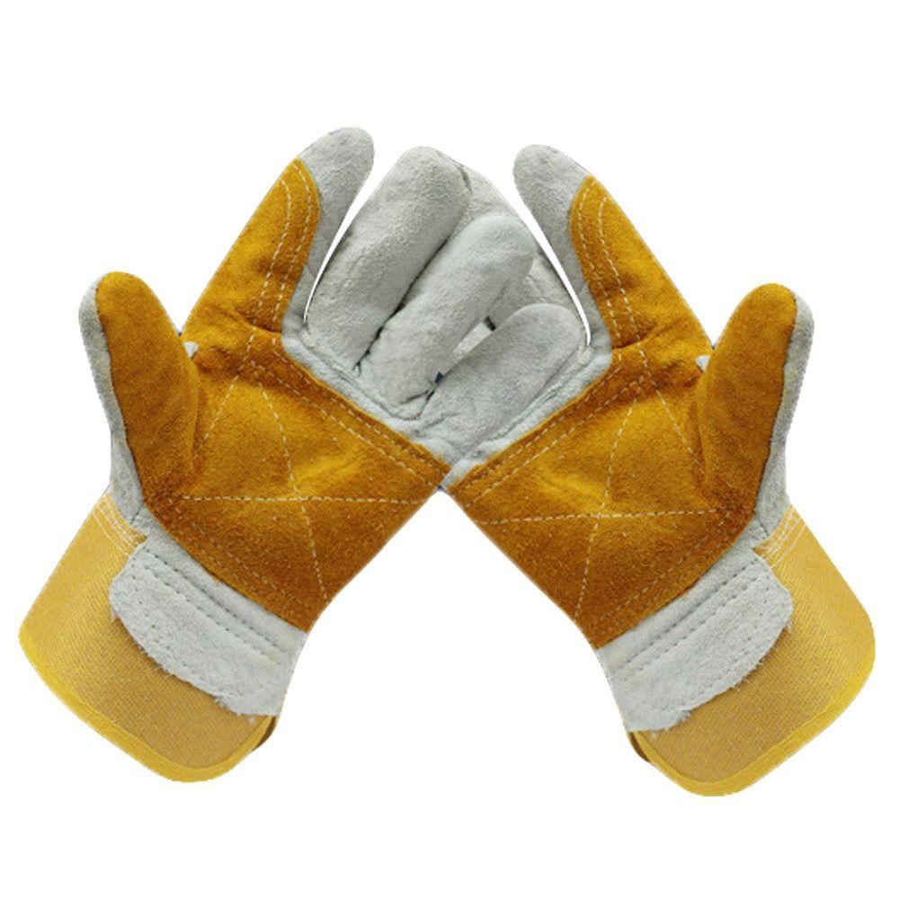 Wear-resistant Leather Working Gloves Labor Protection Welder Work Gloves Cowhide Welding Gloves