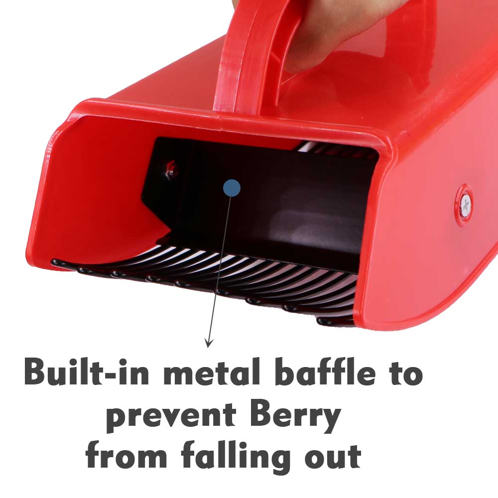 1 шт. Ручной портативный сборщик ягод черники, металлическая расческа-грабли для сбора, совок для сбора фруктов, фермерский садовый комбайн