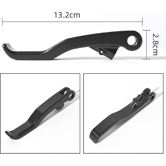Aluminum Shorty Clutch Lever Hand Brake Lever Compatible with KTM 690 Enduro R 2014-2023,690 SM/SMCR/SMC 2007-2023,1050 ADV/R,See Fitment,Black