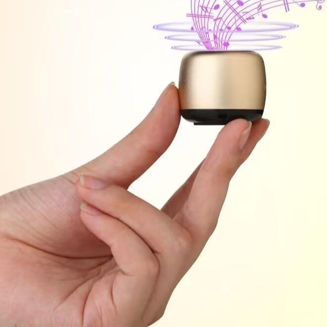 Портативные металлические беспроводные Hi-Fi стерео мини-динамики сабвуфер музыкальный плеер беспроводной Bluetooth-динамик