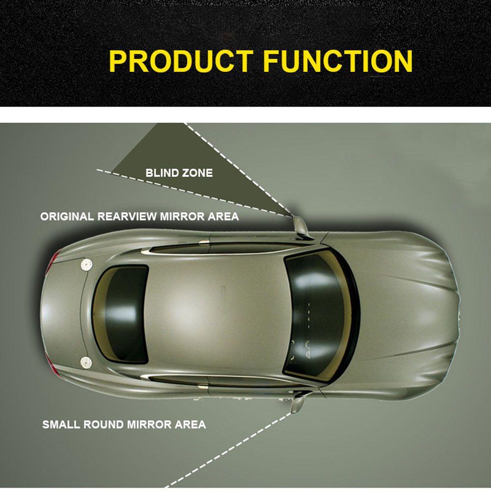 Vehicle Small Auto Round Mirror Blindspot RearView Side Mirror