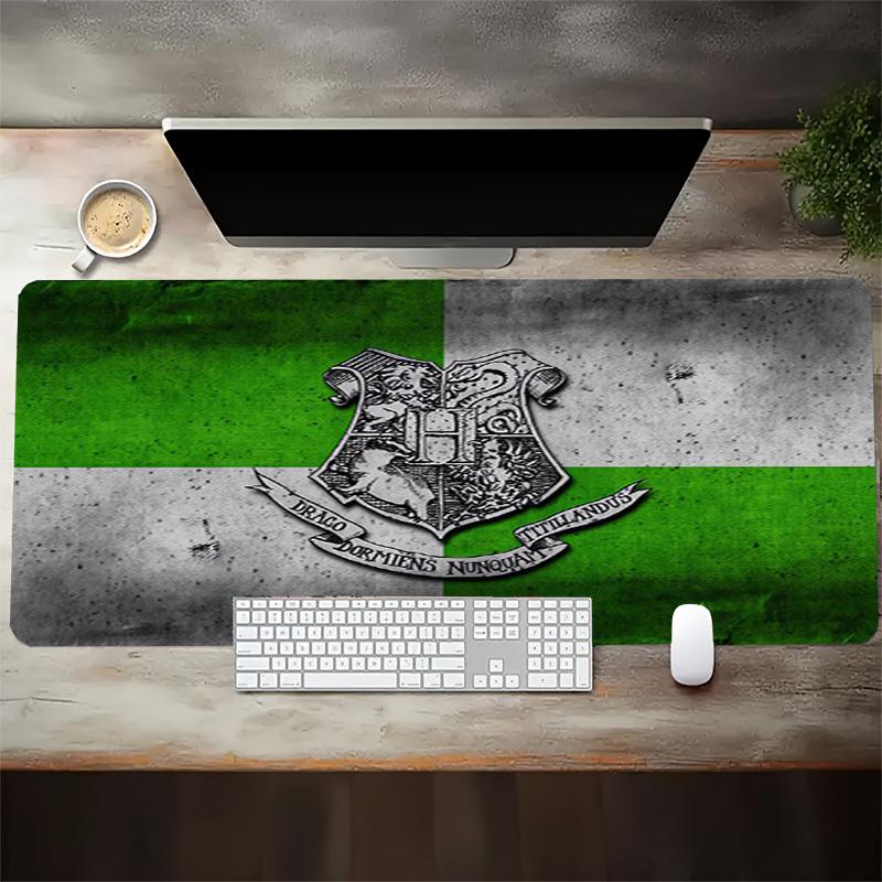 1pc Hogwarts Crest Green and Silver Computer Pad with Vibrant Print, Mouse Pads for Desk 113