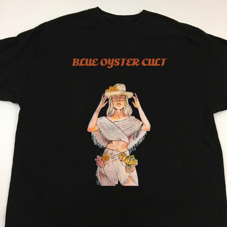 The Girl Blue oyster cult Black unisex All size shirt