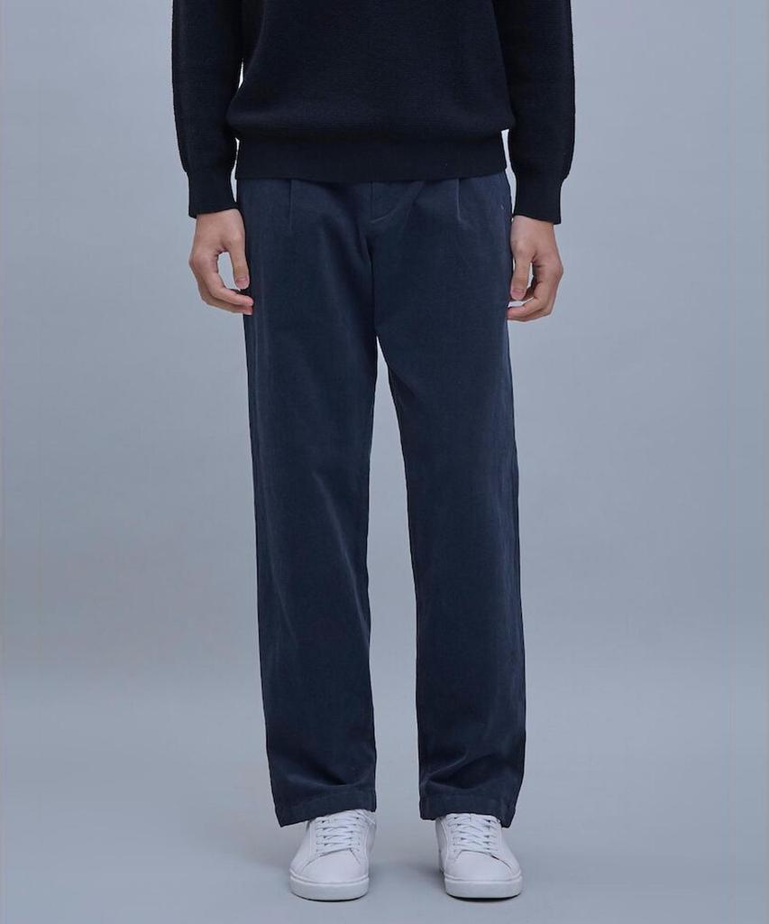 SHIFT.G Semi Wide Brushed Cotton Pants Ash