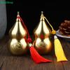 Латунный тыквенный Фэн-шуй орнамент с кисточкой, декоративный коллекционный предмет Фэн-шуй для декора дома, офиса, рабочего стола