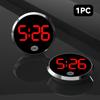 Светодиодные светящиеся автомобильные часы, автомобильные внутренние наклеиваемые мини-цифровые часы, автомобильные украшения, аксессуары