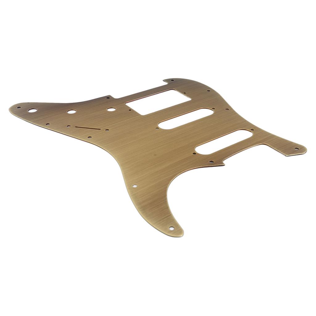 Guitar Pickguard Aluminum Alloy Anti Scratching HSH Electric Guitar Scratch Plate Pick Guard Bronze