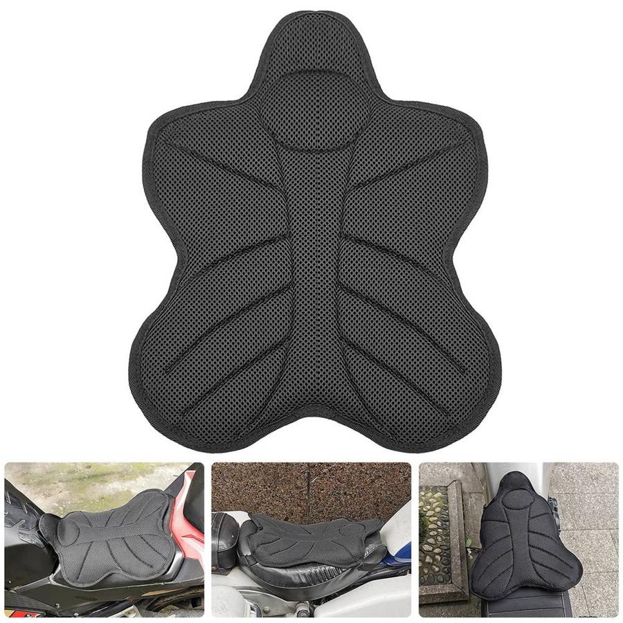 Чехол на подушку для мотоцикла, солнцезащитный, теплоизоляционный, 3D сетчатый чехол для сиденья, подушка для еды, нескользящая охлаждающая подкладка для сиденья