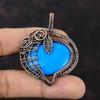 Спящая красавица бирюзовый кулон медная проволока обернутый кулон ручной работы проволочные украшения натуральный драгоценный камень кулон медные украшения для подарка