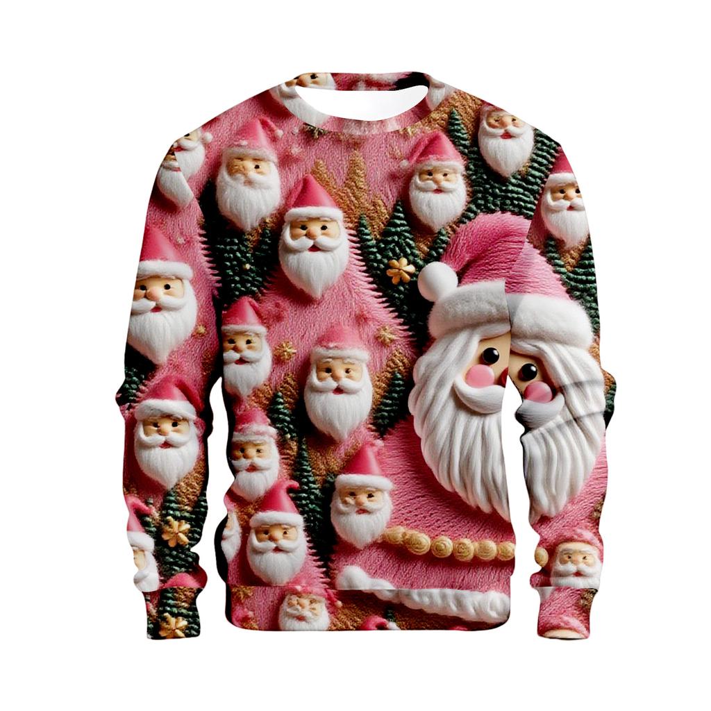 Свободное мужское худи с рождественским принтом