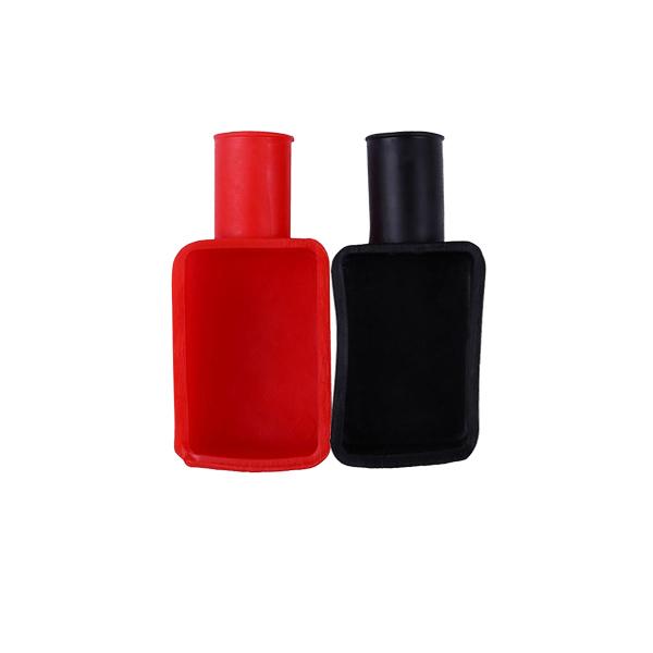 2/4pcs Car Battery Terminal Covers Positive Negative Top Post Cap Protection Insulate Case Battery Wire Connectors Rubber Caps