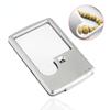 Ultra-thin 3-6 Times Rectangular LED Light Card Portable Resin Optical Lens Mother Mirror Business Card Magnifying Glass