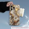 Премиальный мраморный узор подходит для чехлов iPhone 11/12, iPhone 16 Pro Max, легкая роскошь, 15/14, противоударный