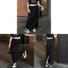 Classic Womens Black High Waist Pencil Skirt With Side Slit For Office Wear