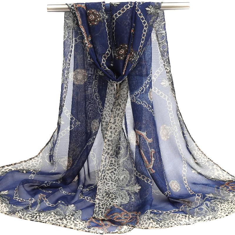 Spring/Summer New Women'S Silk Scarf 150 * 45cm Simulated Silk Twill Square Scarf Fashion Printed Large Square Scarf Professional Scarf