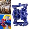 Пневматический двухдиафрагменный насос 115 PSI 12 GPM Чугунный двойной насос для нефтепродуктов 1/2" Вход/Выход QBK-15