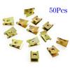 10/20/30/50/100pcs Car Screw Base U-Type Clips Car Fastener Clips Motor Automobile Engine Fender Bumper Guard Plate Clamp