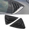 For Mazda CX-5 CX5 2017 2018 2022 2023 Glossy Black Rear Window Shutter Cover Trim Window Louver Side Vent Trim