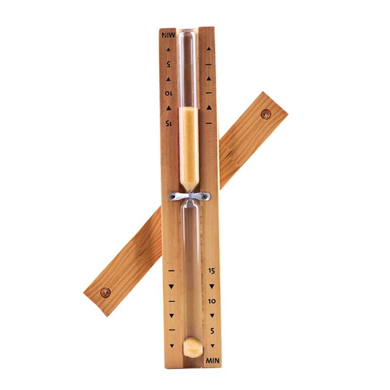 Portable Wooden Sauna Hourglass Wall Mounted Rotating 15mins Duarble Clock Timer 2025 New