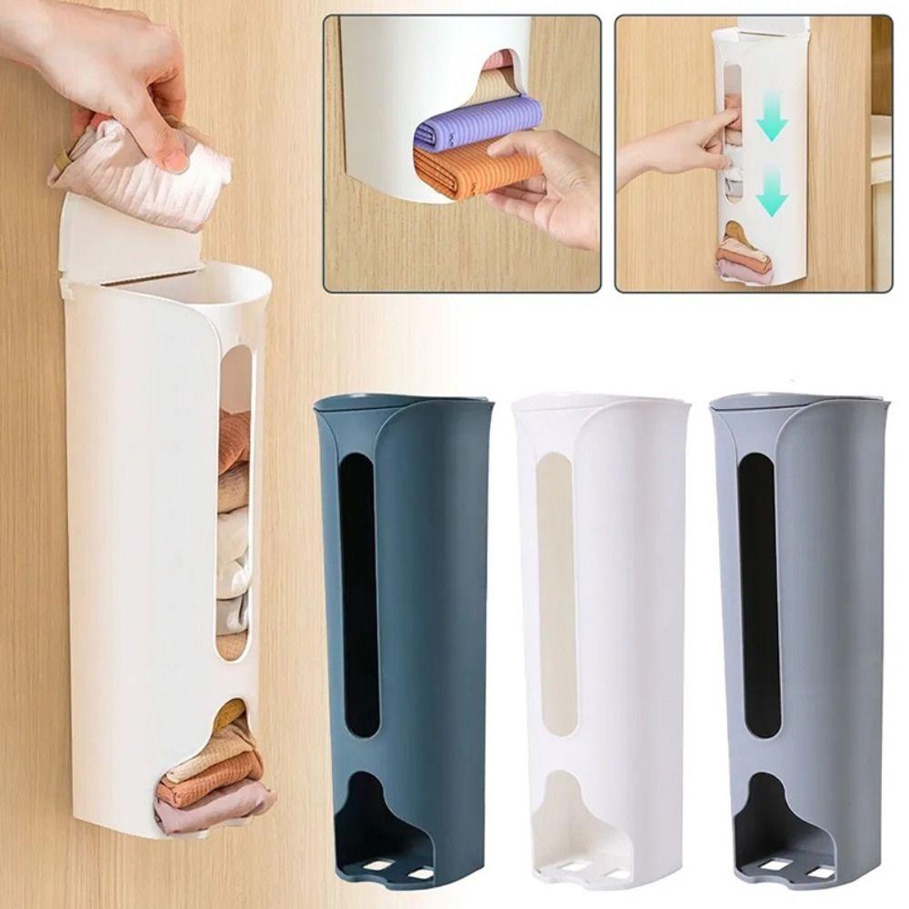 Dustproof Underwear Storage Box Wall-Mounted Panties Socks Organizer Garbage Bag Dispenser