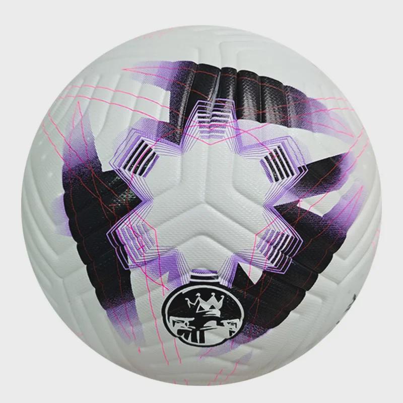 Бесшовный кожаный водонепроницаемый футбольный мяч Премьер-лиги для тренировок и соревнований — подходит для взрослых и молодежи.