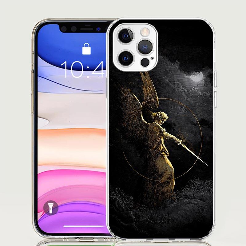 Archangel Michael Phone Case For iPhone 18 17 Air 16 15 Plus 11 14 Pro Max 13 Mini 12 7 8 + SE Pattern Art Customized Cover 17 Air