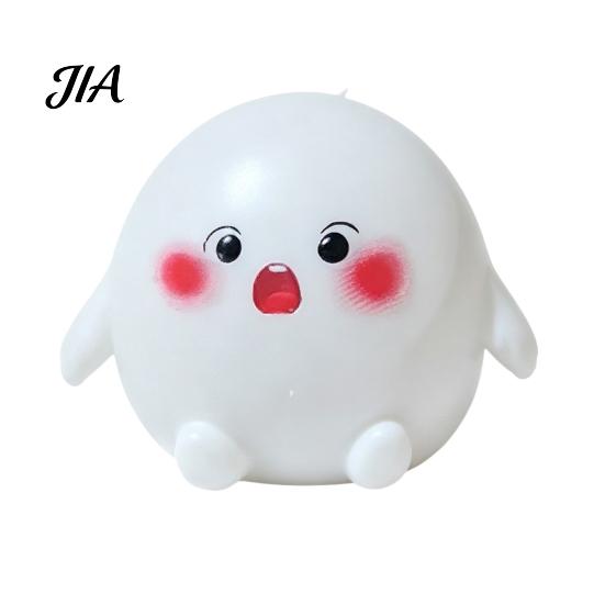 Hand Exercise Ball Cartoon Steamed Bun Squeeze Toy with Steamer, Stress Relief Dough Palm Sized Sensory Fidget Toy, Anti-Anxiety