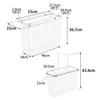 Корзина для белья Yamazaki Wire Basket Slim L White Tower Корзина для белья Корзина для белья 10003 Ш23×Г53×В36,7 см