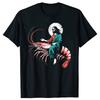 Funny Jesus Riding A Shrimp Funny Christian Lover T Shirts Men Humor Streetwear Tee Shirt Short Sleeve Unisex Loose Clothing