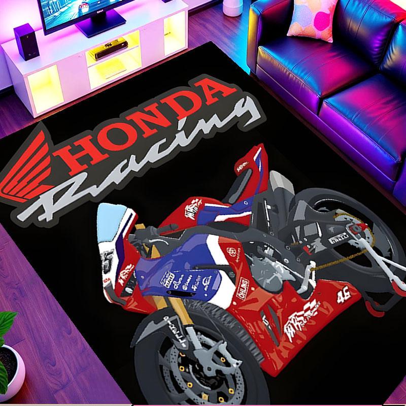 Honda Print Rug, Washable Floor Carpet, For Entryway Dorm Laundry Room Office Study, Home Decor Birthday Christmas Gift