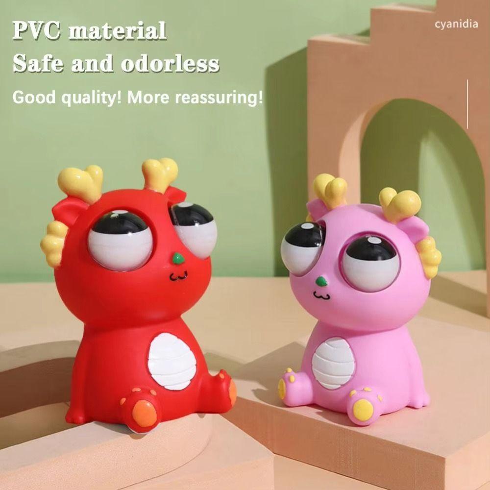 Panda Eyeball Burst Squeeze Toy Simulation Dragon Squeeze Stretching Ball  Kids Holiday Gift