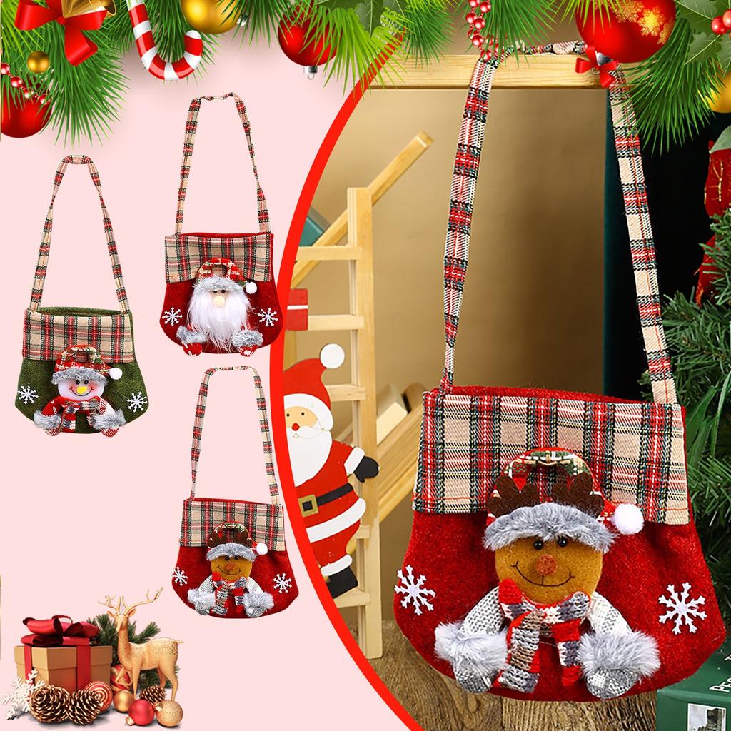 Present Bags Christmas Storage Candy Bag For Xmas Presents Party Home Decorations