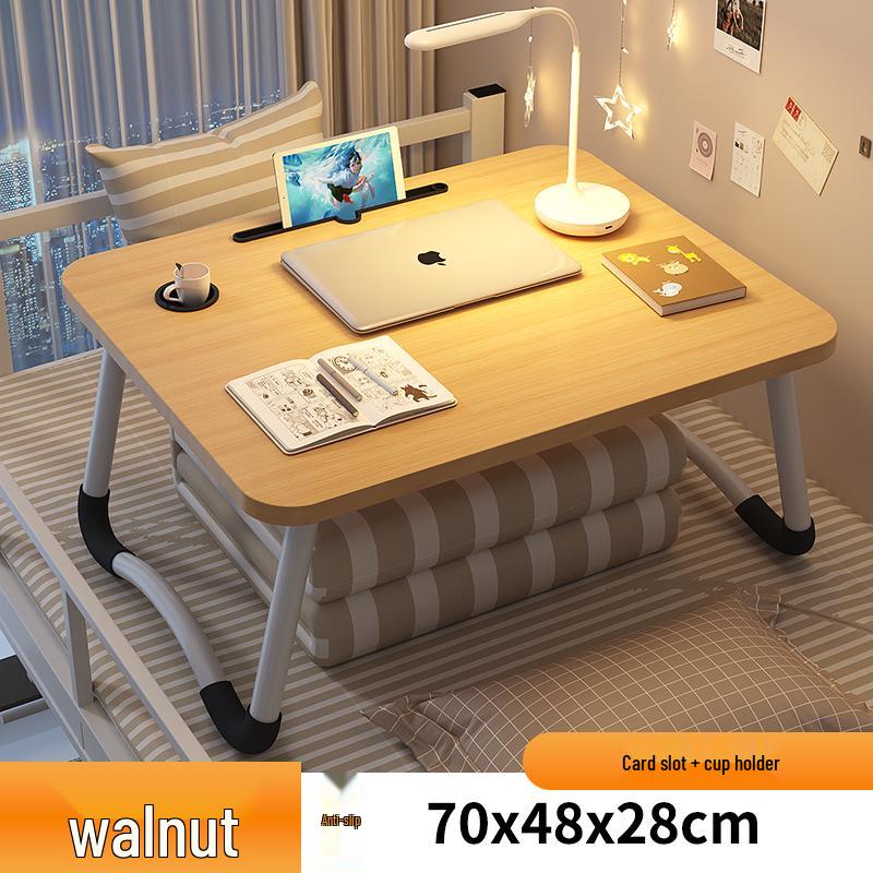 Compact Folding Bedside Table - Study Desk & Laptop Stand