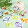 10pcs Cognition DIY Handmade Paper Card 3D Cartoon Insect Paper Mode Kids Birthday