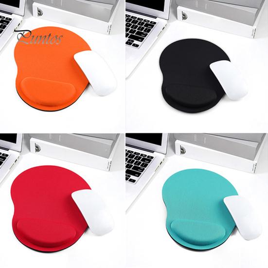 Wrist Support Mouse Pad Memory Foam Stepped-Wedge Design Ergonomic Non-slip Mousepad for Home Office Air Circulation