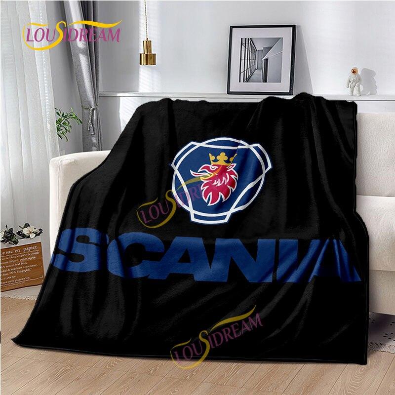 Одеяло Scania для грузовика, домашняя простыня, чехол для дивана, гостиная, офис, одеяло для обеденного перерыва, мягкое повседневное моющееся термоодеяло