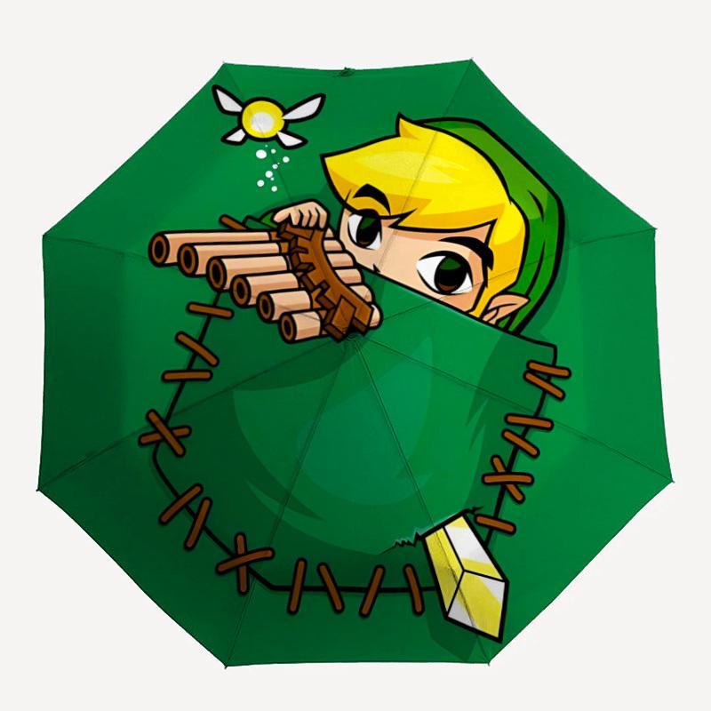 1pc The Legend of Zelda Automatic Umbrella with Folding feature - Compact Travel Umbrella, Perfect Gift for Birthday, Christmas, 082