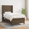 3131236 vidaXL Divan Bed with Mattress Dark Brown 90x190 Cm
