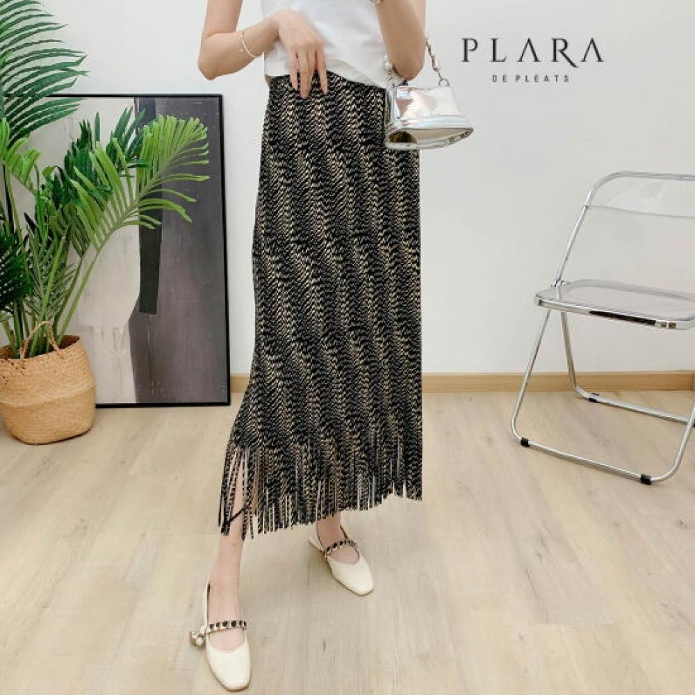 Plara Pleated Pearl Tassel Skirt Up To Size 88