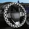 Car Steering Wheel Cover Four Seasons Universal Non-slip Wear-resistant Sweat-absorbent Houndstooth Steering Wheel Cover Practical Car Supplies