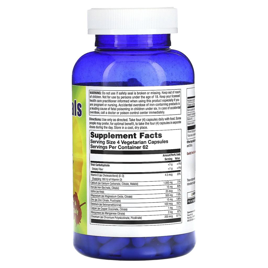 Nature'S Life, Mega Minerals, Veggie Capsules 250