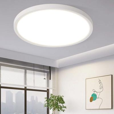 Plafonnier LED NETTLIFE Plafonnier Plat 18W 3000K (Blanc Chaud)