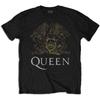 Queen Золотой герб Логотип Фредди Меркьюри официальная мужская футболка унисекс