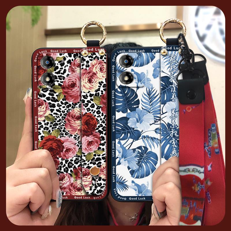 Держатель для телефона Ремешок на запястье Чехол для телефона Для MOTO E13 Пыленепроницаемый Китайский стиль Подставка Модное кольцо Противоударный Наручный ремешок