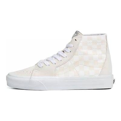 Sk8-Hi конические кроссовки унисекс с кристаллами и боковой полоской в ​​шахматном порядке кремово-белые VN0A7Q62C13