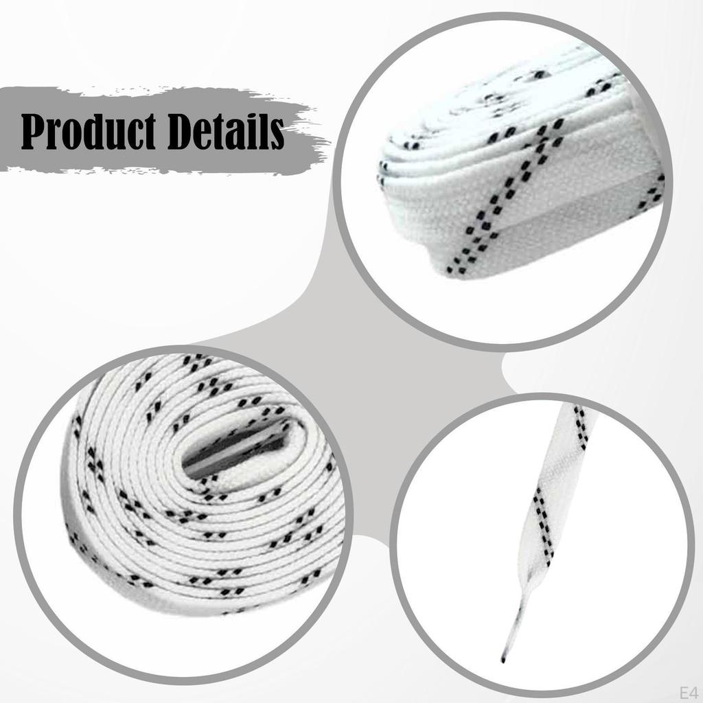 Hockey Skate Laces Boots Multipurpose Flat Figure