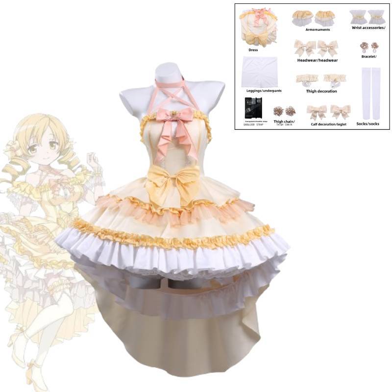 Косплей-костюм Puella Magi Madoka Magica из дышащей ткани для аниме-конвенций