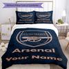 Arsenal F.c. Customize Your Name Bedding Set Suitable for Bedrooms Soft Bedding Home Decor Christmas, WeddingPerfect