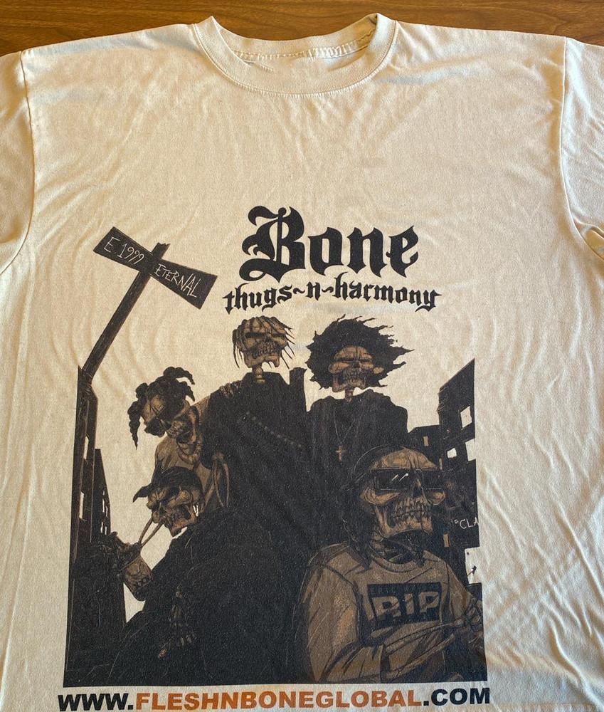 New Bone Thugs-N-Harmon<wbr/>y White T-Shirt Cotton Full Size Unisex T-Shirt